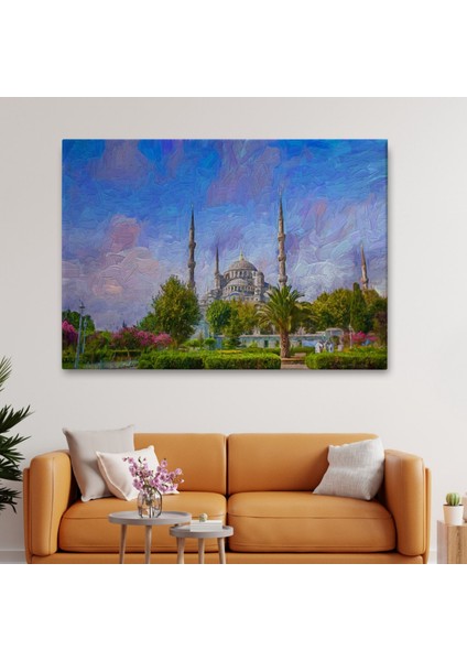 Yağlıboya Görünüm Sultan Ahmet Camii Dekoratif Kanvas Tablo, Duvar Dekoru 3692 fiyatları