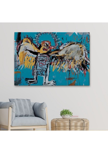 Düşmüş Melek Eseri Jean Michel Basquiat Dekoratif Kanvas Tablo, Duvar Dekoru 5000 fiyatları
