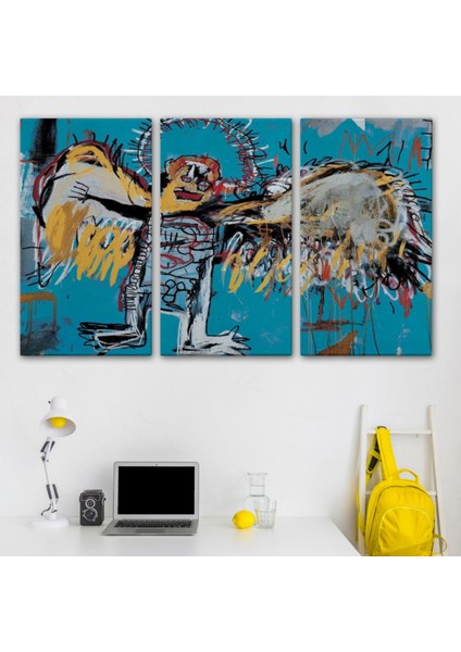 Düşmüş Melek Eseri Jean Michel Basquiat Dekoratif Kanvas Tablo, Duvar Dekoru 5000 modelleri