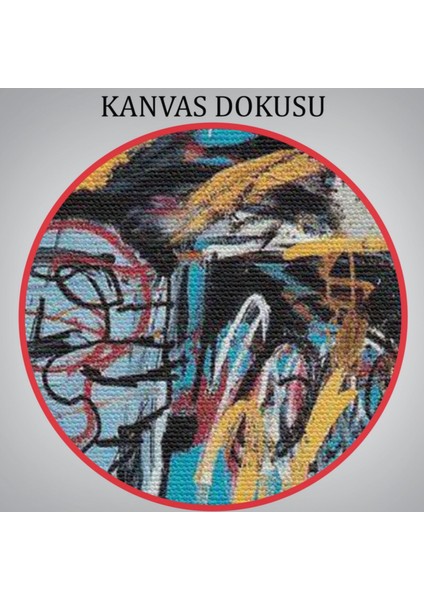 Düşmüş Melek Eseri Jean Michel Basquiat Dekoratif Kanvas Tablo, Duvar Dekoru 5000