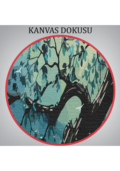 Altın Geyikler Modern Soyut Tarz Dekoratif Kanvas Tablo, Duvar Dekoru 3687