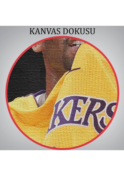 Kobe Bryant ve Basketbol Dekoratif Kanvas Tablo, Duvar Dekoru 5140