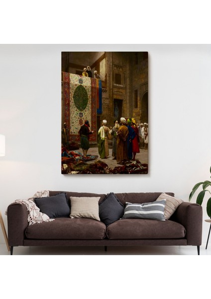 Halı Tüccarı Eseri Osman Hamdi Bey Dekoratif Kanvas Tablo, Duvar Dekoru 5123 fiyatları