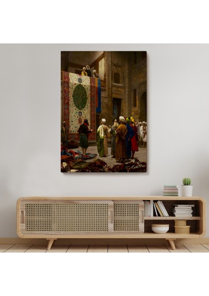 Halı Tüccarı Eseri Osman Hamdi Bey Dekoratif Kanvas Tablo, Duvar Dekoru 5123 modelleri