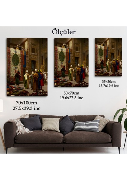 Halı Tüccarı Eseri Osman Hamdi Bey Dekoratif Kanvas Tablo, Duvar Dekoru 5123 fırsatları