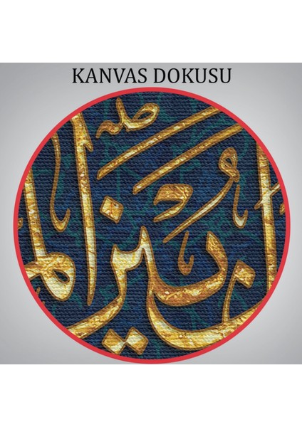 Bilin Ki Allah, Kişi Ile Kalbinin Arasına Da Girer Hat Sanatı Dekoratif Kanvas Tablo 3321