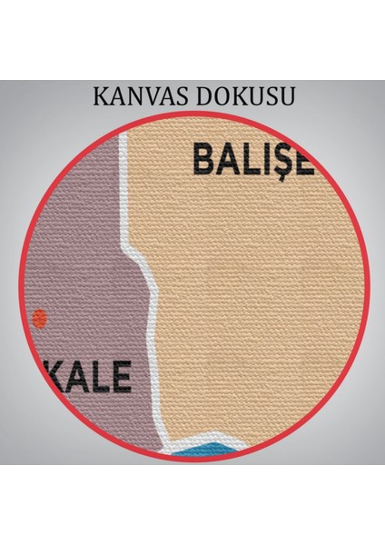 Il ve Ilçeler Haritası Kırıkkale, Modern Dekoratif Kanvas Tablo, Duvar Dekoru 1392 indirimleri