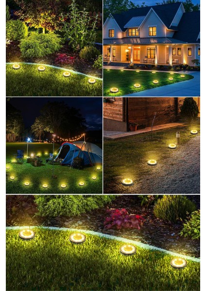 8 Led’li Solar Bahçe Lambası | 1 Adet | Su Geçirmez | Otomatik Sensörlü | Bahçe Aydınlatma | Sarı Işık fırsatları