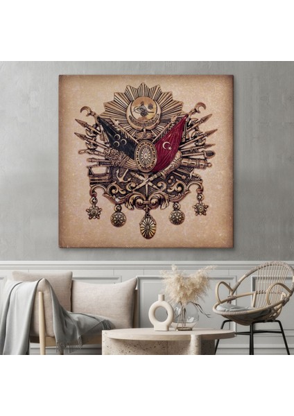 Osmanlı Tuğrası Ottoman Sign Dekoratif Kanvas Tablo, Duvar Dekoru 5804 fiyatları