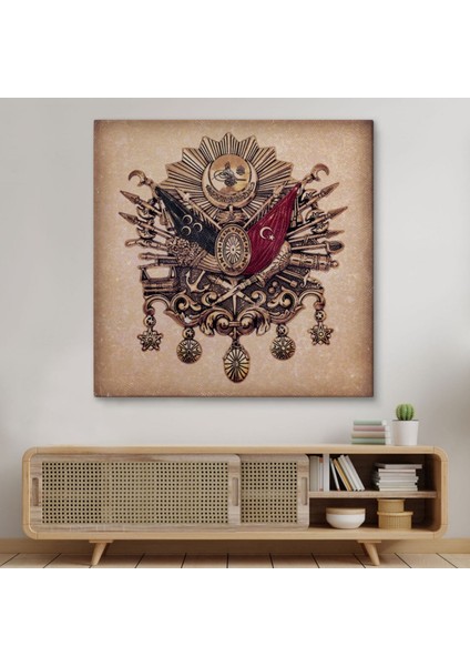 Osmanlı Tuğrası Ottoman Sign Dekoratif Kanvas Tablo, Duvar Dekoru 5804 modelleri