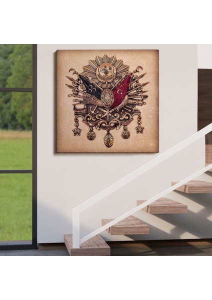 Osmanlı Tuğrası Ottoman Sign Dekoratif Kanvas Tablo, Duvar Dekoru 5804 indirimleri