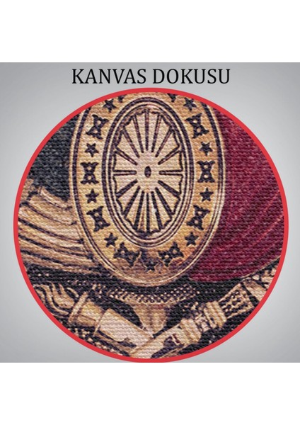 Osmanlı Tuğrası Ottoman Sign Dekoratif Kanvas Tablo, Duvar Dekoru 5804