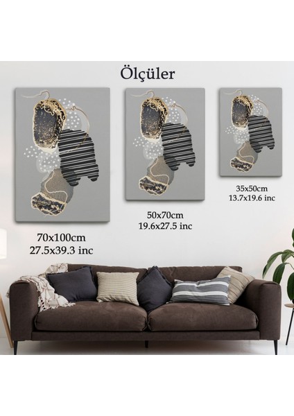 Soyut Desenler Geometrik Form Dekoratif Kanvas Tablo, Duvar Dekoru 5182 fırsatları