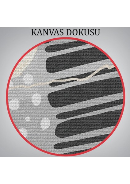 Soyut Desenler Geometrik Form Dekoratif Kanvas Tablo, Duvar Dekoru 5182