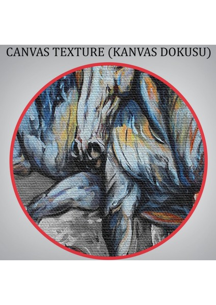 Koşan Atlar Dekoratif Kanvas Tablo, Duvar Dekoru 3468