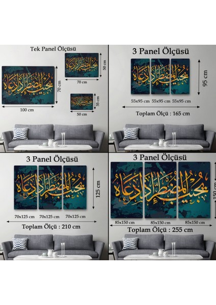 Allah Dan Başka Bir Tanrımı Var Ne Kadar Az Düşünüyorsunuz? Dekoratif Kanvas Tablo 3322 fırsatları