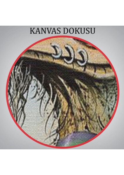 Hippi Devekuşu Hayvan Temalı Dekoratif Kanvas Tablo, Duvar Dekoru 6181