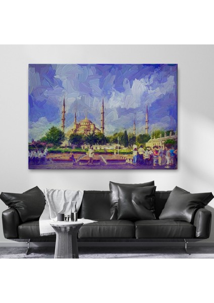Yağlıboya Görünüm Sultan Ahmet Camii Dekoratif Kanvas Tablo, Duvar Dekoru 3671 fiyatları