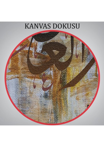 Birbirlerine Hakkı Tavsiye Edenler,onlar Ziyanda Değillerdir Hat Sanatı Dekoratif Kanvas Tablo 3384