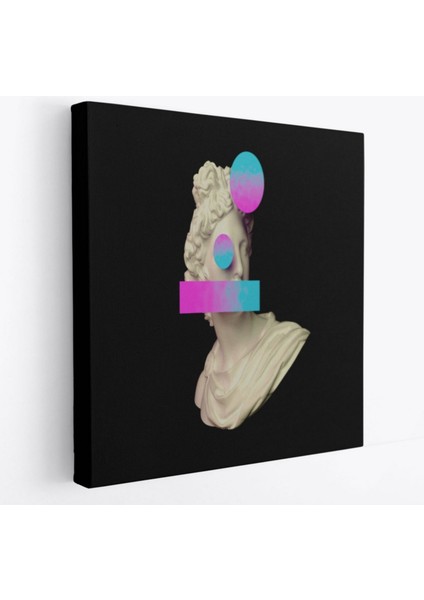 Çağdaş Sanat Vaporwave Tarz Dekoratif Kanvas Tablo, Duvar Dekoru 5100