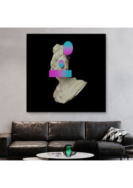 Çağdaş Sanat Vaporwave Tarz Dekoratif Kanvas Tablo, Duvar Dekoru 5100 fiyatları