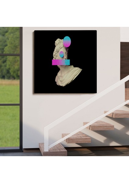 Çağdaş Sanat Vaporwave Tarz Dekoratif Kanvas Tablo, Duvar Dekoru 5100 indirimleri
