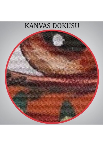 Yağlıboya Görünüm Renkli Kadın Dekoratif Kanvas Tablo, Duvar Dekoru 6321