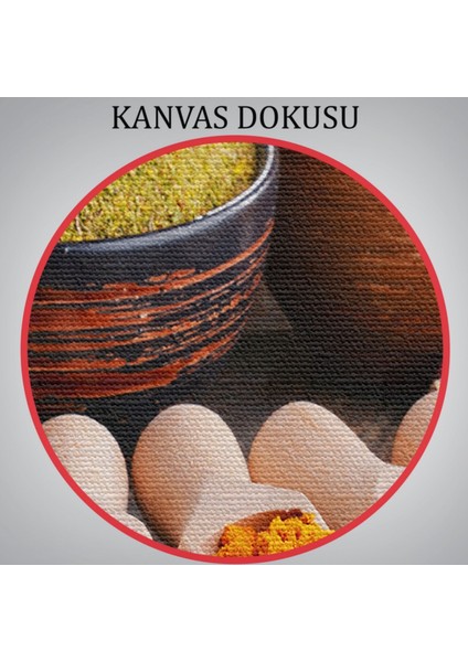 Mutfak Masasındaki Baharatlar Dekoratif Kanvas Tablo, Duvar Dekoru 3518