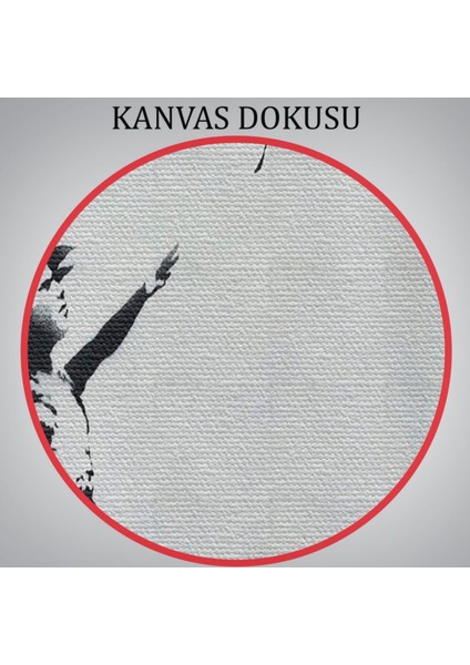 Kırmızı Balonu Uçan Kız Banksy Dekoratif Kanvas Tablo, Duvar Dekoru 5059
