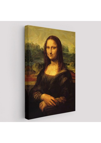 Leonardo Da Vinci Eseri Mona Lisa Dekoratif Kanvas Tablo, Duvar Dekoru 5955