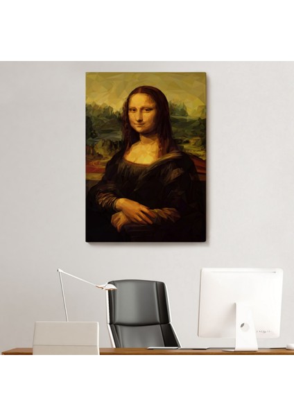 Leonardo Da Vinci Eseri Mona Lisa Dekoratif Kanvas Tablo, Duvar Dekoru 5955 modelleri