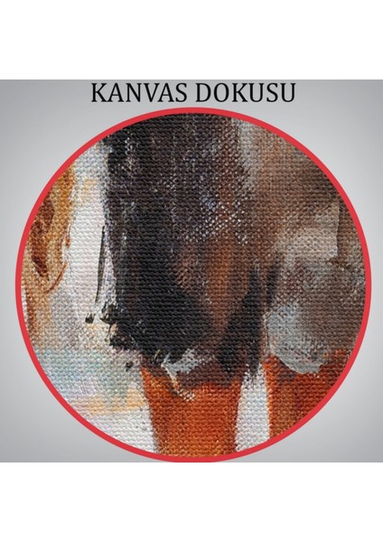 Yağlıboya Görünüm Yağmurda Ilerleyen Kadın Dekoratif Kanvas Tablo, Duvar Dekoru 5928