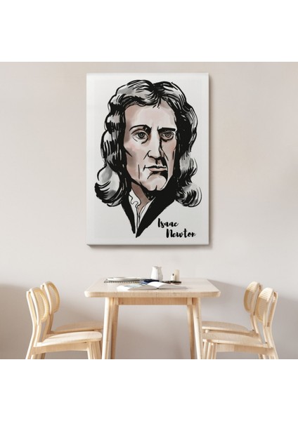 Fizikçi ve Matematikçi Isaac Newton Dekoratif Kanvas Tablo, Duvar Dekoru 5914 fiyatları
