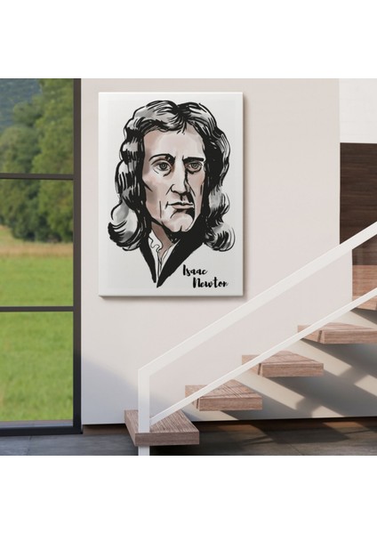 Fizikçi ve Matematikçi Isaac Newton Dekoratif Kanvas Tablo, Duvar Dekoru 5914 indirimleri