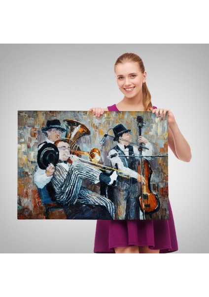 Orkestra ve Müzik Dekoratif Kanvas Tablo, Duvar Dekoru 3743