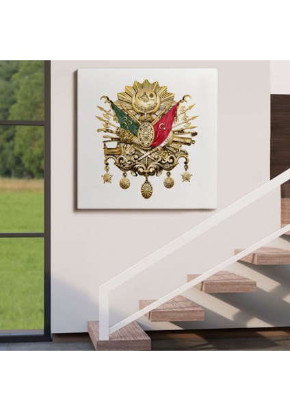 Osmanlı Tuğrası Ottoman Sign Dekoratif Kanvas Tablo, Duvar Dekoru 5805 indirimleri