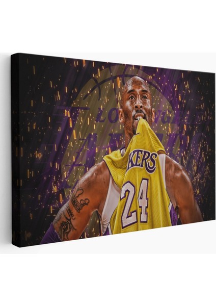 Kobe Bryant Black Mamba Lakers'ta Dekoratif Kanvas Tablo, Duvar Dekoru 5151