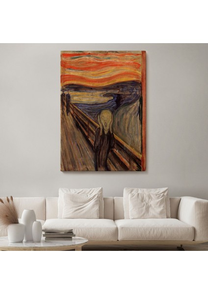 Çığlık Isimli Eser Edvard Munch Dekoratif Kanvas Tablo, Duvar Dekoru 5116 fiyatları