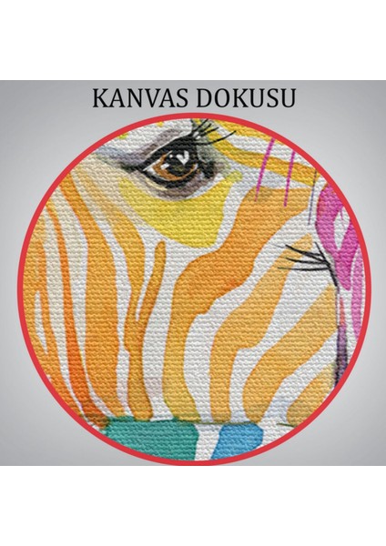 Zebralar Hayvan Temalı Dekoratif Kanvas Tablo, Duvar Dekoru 5810