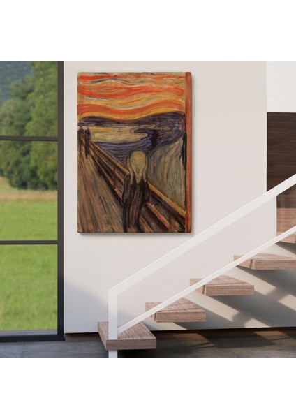 Çığlık Isimli Eser Edvard Munch Dekoratif Kanvas Tablo, Duvar Dekoru 5116 indirimleri