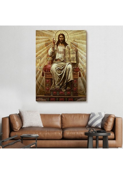 Hz Isa Long Live Christ The King Dekoratif Kanvas Tablo, Duvar Dekoru 6189 fiyatları