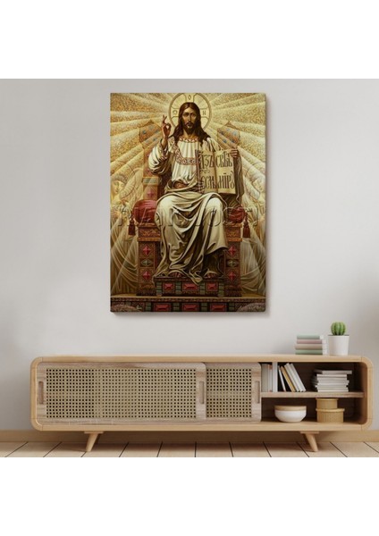 Hz Isa Long Live Christ The King Dekoratif Kanvas Tablo, Duvar Dekoru 6189 modelleri