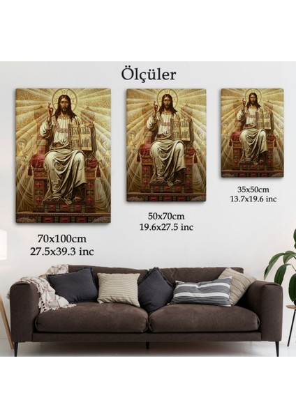 Hz Isa Long Live Christ The King Dekoratif Kanvas Tablo, Duvar Dekoru 6189 fırsatları