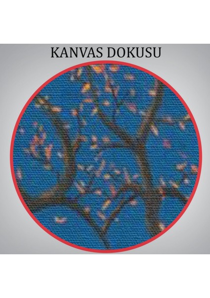 Aşk Ağacı ve Ay Işığı Dekoratif Kanvas Tablo, Duvar Dekoru 6197