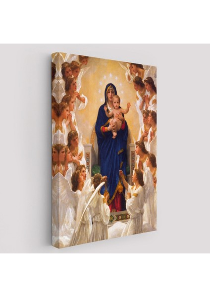 Hz Meryem ve Hz Isa Jesus Christ Dekoratif Kanvas Tablo, Duvar Dekoru 6450