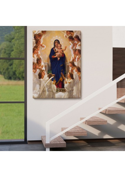 Hz Meryem ve Hz Isa Jesus Christ Dekoratif Kanvas Tablo, Duvar Dekoru 6450 fırsatları