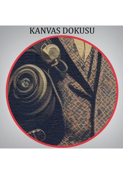 Vintage Seyahat Eden Adam Dekoratif Kanvas Tablo, Duvar Dekoru 6323