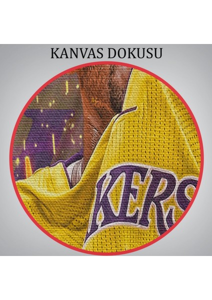 Kobe Bryant Black Mamba Lakers'ta Dekoratif Kanvas Tablo, Duvar Dekoru 5151