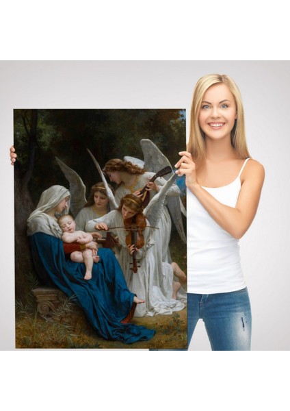 Meleklerin Şarkısı Song Of The Angels Dekoratif Kanvas Tablo, Duvar Dekoru 6123