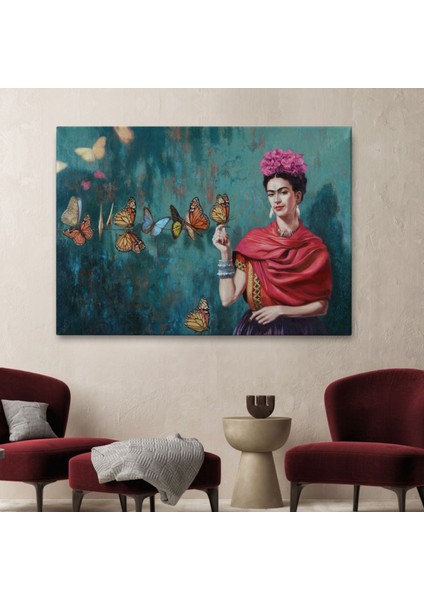 Kelebekler ve Ünlü Ressam Dekoratif Kanvas Tablo, Duvar Dekoru 5169 fiyatları